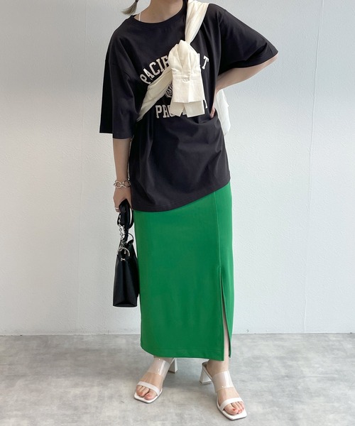 w closet(ダブルクローゼット)の「タイガープリントTee(Tシャツ/カットソー・レディース・オフホワイト/サックスブルー/スミクロ・FREE)」の20枚目の写真