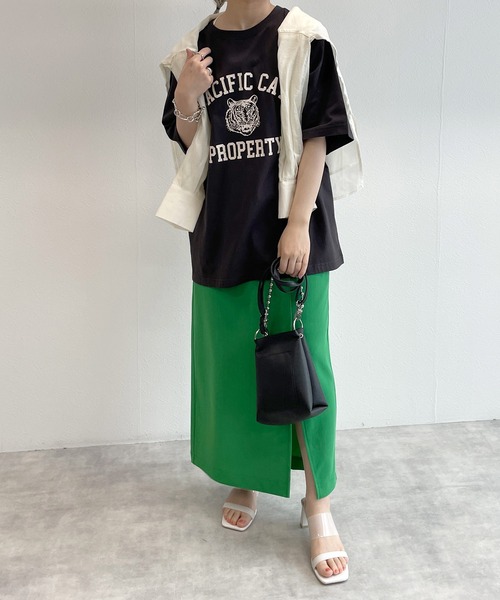 w closet(ダブルクローゼット)の「タイガープリントTee(Tシャツ/カットソー・レディース・オフホワイト/サックスブルー/スミクロ・FREE)」の16枚目の写真