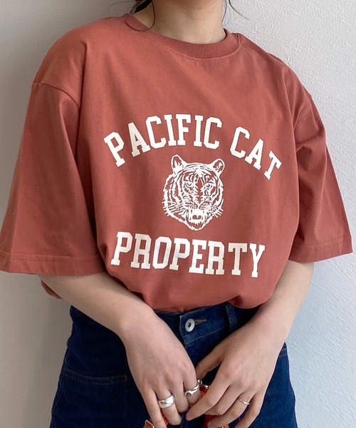 w closet(ダブルクローゼット)の「タイガープリントTee(Tシャツ/カットソー・レディース・オフホワイト/サックスブルー/スミクロ・FREE)」の19枚目の写真