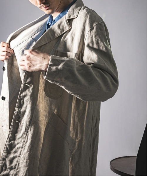 セール】【ETS.MATERIAUX / マテリオ】FRENCH WORK LINEN カバーコート