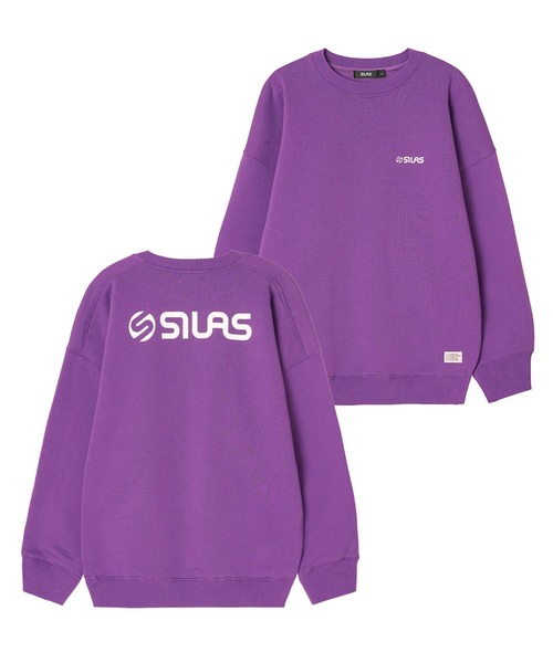 SILAS（サイラス）の「BASIC OLD LOGO SWEAT TOP（スウェット・メンズ・チャコールグレー/ライトブルー/ブラック/パープル/オフホワイト/オリーブ・MEDIUM/LARGE/X-LARGE）」の6枚目の写真