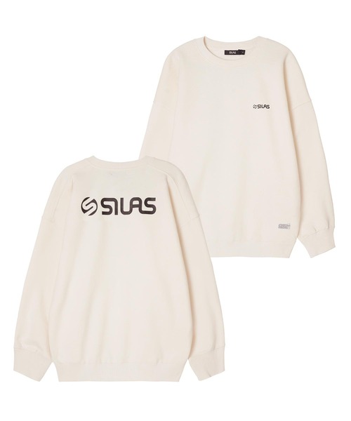 SILAS（サイラス）の「BASIC OLD LOGO SWEAT TOP（スウェット・メンズ・チャコールグレー/ライトブルー/ブラック/パープル/オフホワイト/オリーブ・MEDIUM/LARGE/X-LARGE）」の2枚目の写真