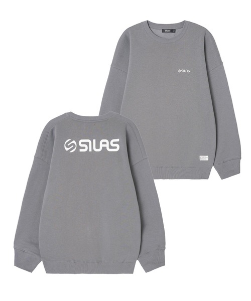SILAS（サイラス）の「BASIC OLD LOGO SWEAT TOP（スウェット・メンズ・チャコールグレー/ライトブルー/ブラック/パープル/オフホワイト/オリーブ・MEDIUM/LARGE/X-LARGE）」の4枚目の写真