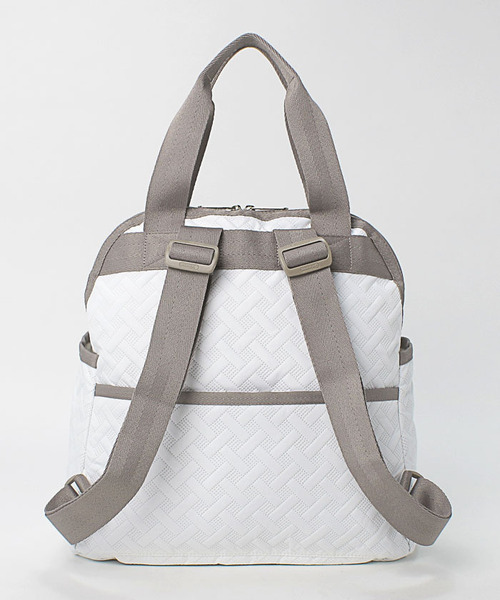LeSportsac（レスポートサック）の「DOUBLE TROUBLE BACKPACK ホワイト