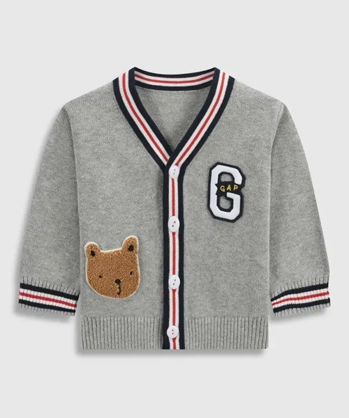 GAP（ギャップ）の「ブラナンカーディガン (ベビー)（カーディガン/ボレロ・キッズ・グレー/ブルー系その他・6-12M/12-18M/3-6M/18-24M）」の4枚目の写真