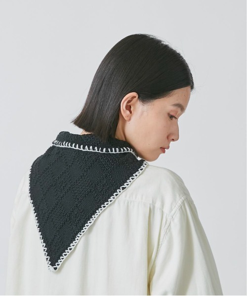 OVERRIDE(オーバーライド)の「OVERRIDE KNIT CHECKER HEADSCARF(その他ヘアアクセサリー・レディース・グリーン/ブラック・FREE)」の11枚目の写真