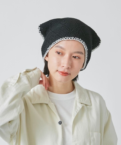 OVERRIDE(オーバーライド)の「OVERRIDE KNIT CHECKER HEADSCARF(その他ヘアアクセサリー・レディース・グリーン/ブラック・FREE)」の19枚目の写真