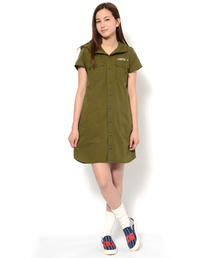X-girl | BADGED ARMY DRESS(ワンピース)