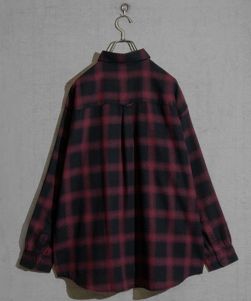 【好配色】70s Norgateフランネル オンブレチェックシャツ M 好配色】70s Norgateフランネル オンブレチェックシャツ M