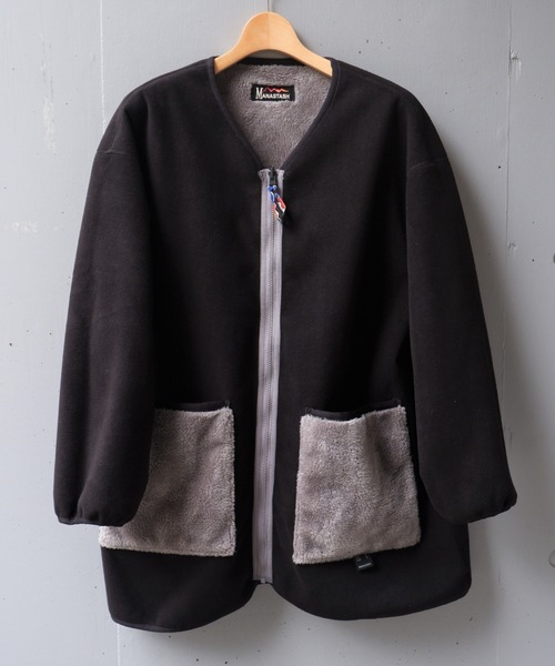 MANASTASH(マナスタッシュ)の「MANASTASH/マナスタッシュ WS BIG FOOT REVERSIBLE COAT ウィメンズビッグフットリバーシブルコート(ノーカラーコート・レディース・オリーブ/シルバー/ブラック・MEDIUM/M)」の13枚目の写真