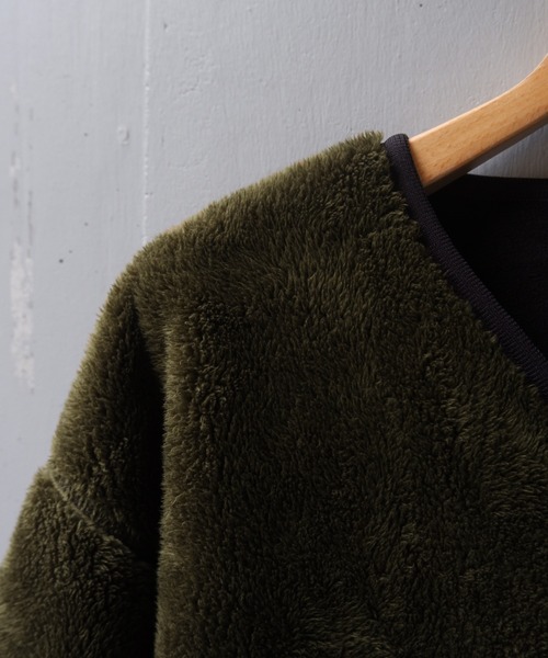 MANASTASH(マナスタッシュ)の「MANASTASH/マナスタッシュ WS BIG FOOT REVERSIBLE COAT ウィメンズビッグフットリバーシブルコート(ノーカラーコート・レディース・オリーブ/シルバー/ブラック・MEDIUM/M)」の11枚目の写真