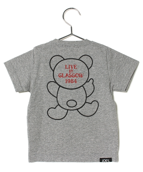 JOEY HYSTERIC（ジョーイヒステリック）の「THE HYSTERIC BEARS pt Tシャツ【ＸＳ/Ｓ/Ｍ】（Tシャツ/カットソー・キッズ・キナリ/グレー/ブラック・SMALL/MEDIUM/X-SMALL/LARGE）」の4枚目の写真
