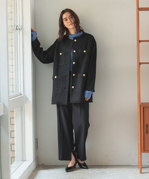 LEPSIM（レプシィム）の「14ゲージシアーハイネックニットプルオーバー　349171（Tシャツ/カットソー・レディース・ブラック/ブルー/アイボリー・MEDIUM/LARGE）」の21枚目の写真