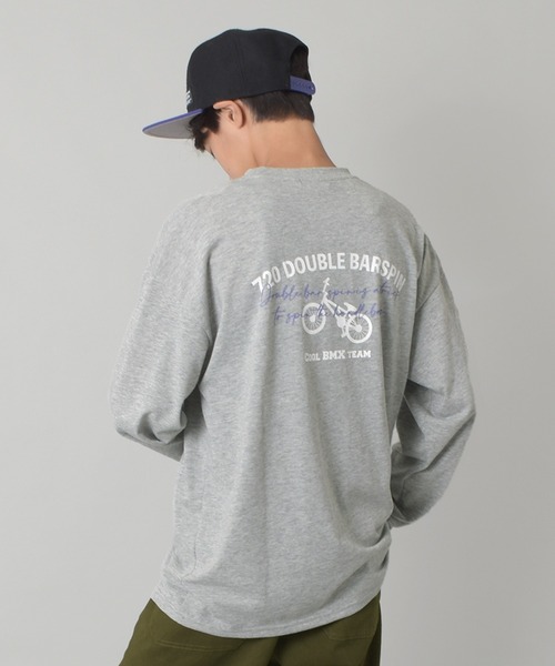 GLAZOS(グラソス)の「アソートバックプリント長袖Tシャツ(Tシャツ/カットソー・キッズ・カーキ/グレー/オフホワイト/オレンジ/チャコールグレー/ブルー・160cm/150cm/170cm/140cm)」の14枚目の写真