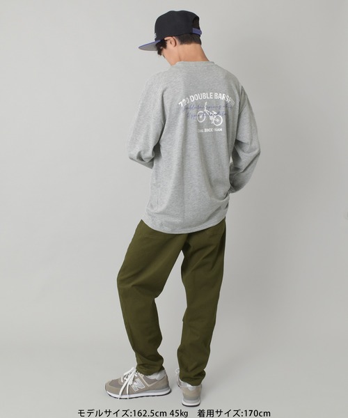 GLAZOS(グラソス)の「アソートバックプリント長袖Tシャツ(Tシャツ/カットソー・キッズ・カーキ/グレー/オフホワイト/オレンジ/チャコールグレー/ブルー・160cm/150cm/170cm/140cm)」の18枚目の写真