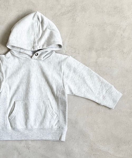 BIG FIELD（ビッグフィールド）の「カレッジムジパーカー（90～150cm）（パーカー・キッズ・ブラック/オフホワイト/グリーン・90/100/110/120/130/140/150）」の2枚目の写真