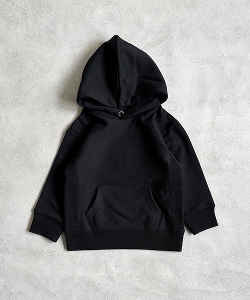 BIG FIELD（ビッグフィールド）の「カレッジムジパーカー（90～150cm）（パーカー・キッズ・ブラック/オフホワイト/グリーン・90/100/110/120/130/140/150）」の11枚目の写真