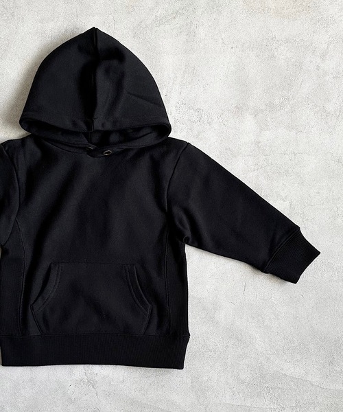 BIG FIELD（ビッグフィールド）の「カレッジムジパーカー（90～150cm）（パーカー・キッズ・ブラック/オフホワイト/グリーン・90/100/110/120/130/140/150）」の5枚目の写真