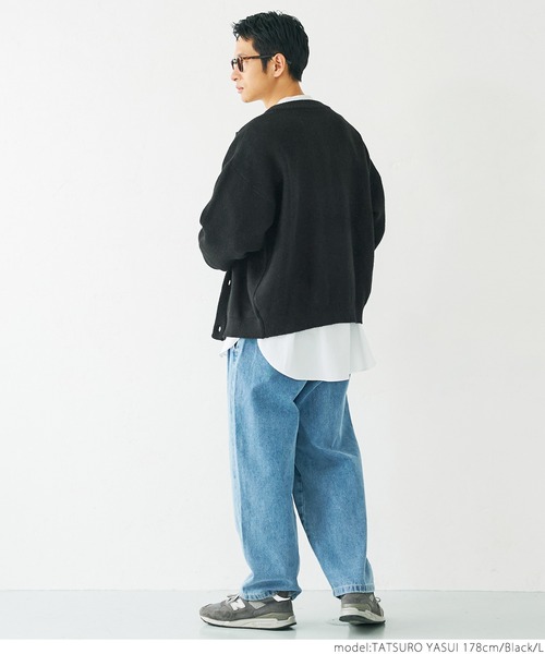 coca（coca）（コカ）の「メンズモヘアタッチニットカーディガン（カーディガン/ボレロ・メンズ・ブラウン/ブラック・M/L/XL）」の5枚目の写真