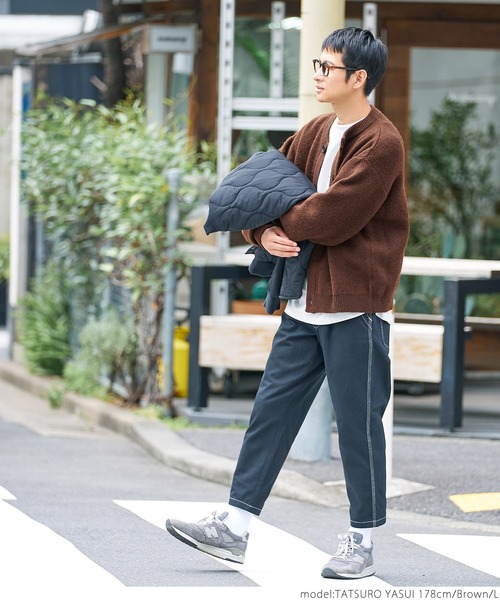 coca（coca）（コカ）の「メンズモヘアタッチニットカーディガン（カーディガン/ボレロ・メンズ・ブラウン/ブラック・M/L/XL）」の8枚目の写真
