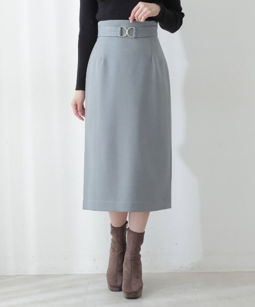 PROPORTION BODY DRESSING(プロポーションボディドレッシング)の「ベルトデザインタイトSK / 1212220016(スカート・レディース・ネイビー/ベージュ/ライトグリーン・X-SMALL/SMALL/MEDIUM)」の12枚目の写真