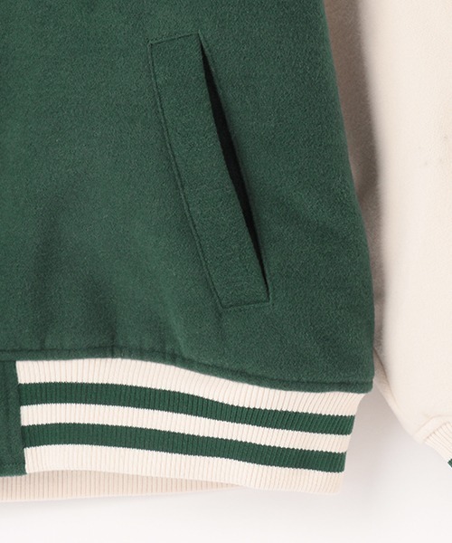 LOVETOXIC(ラブトキシック)の「裏キルトスタジャン(ブルゾン・キッズ・グリーン/ネイビー/ブラック・L/S/M)」の14枚目の写真