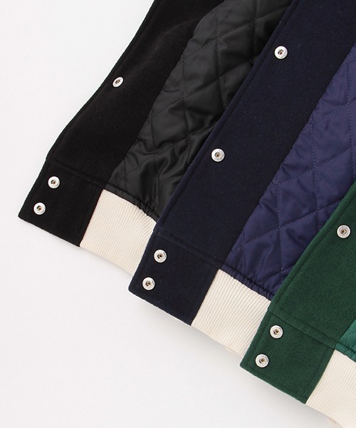 LOVETOXIC(ラブトキシック)の「裏キルトスタジャン(ブルゾン・キッズ・グリーン/ネイビー/ブラック・L/S/M)」の16枚目の写真