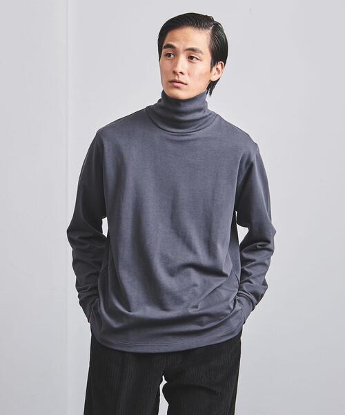 UNITED ARROWS（ユナイテッドアローズ）の「タートルネック カットソー（Tシャツ/カットソー・メンズ・ホワイト/ダークグレー・L/XL/M/S）」の2枚目の写真