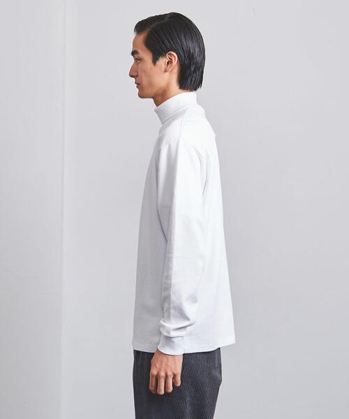 UNITED ARROWS（ユナイテッドアローズ）の「タートルネック カットソー（Tシャツ/カットソー・メンズ・ホワイト/ダークグレー・L/XL/M/S）」の4枚目の写真