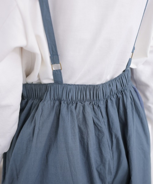 ElegChic(エレグシック)の「ギャザーサロペットライトパンツ(サロペット/オーバーオール・レディース・ライトグレー/ブルーグレー/ブラック・LL~3L/4L~5L/M~L)」の19枚目の写真