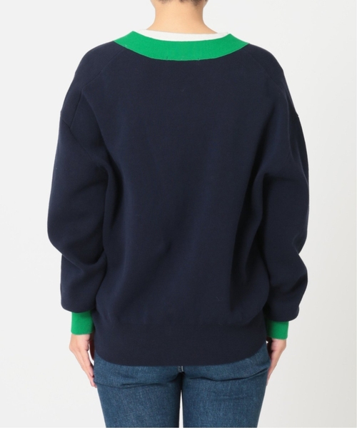 JOURNAL STANDARD relume（ジャーナルスタンダード　レリューム）の「《追加》ダブルニットコントラストカーディガン（カーディガン/ボレロ・レディース・ネイビー・FREE）」の12枚目の写真