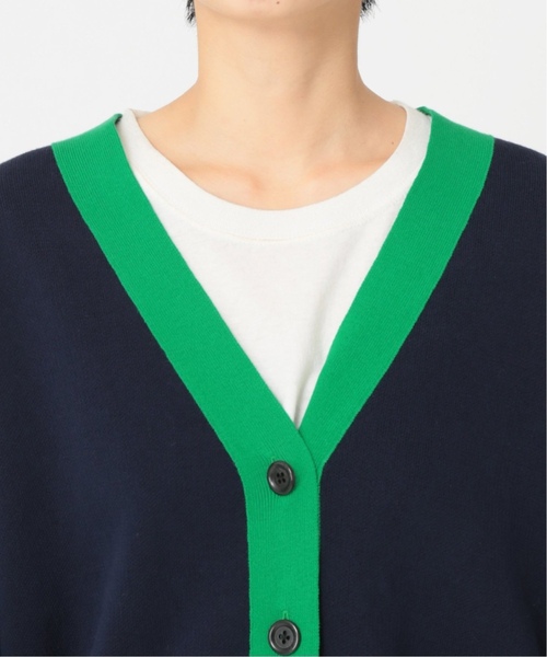 JOURNAL STANDARD relume（ジャーナルスタンダード　レリューム）の「《追加》ダブルニットコントラストカーディガン（カーディガン/ボレロ・レディース・ネイビー・FREE）」の13枚目の写真