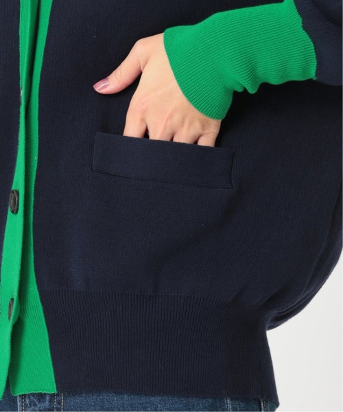 JOURNAL STANDARD relume（ジャーナルスタンダード　レリューム）の「《追加》ダブルニットコントラストカーディガン（カーディガン/ボレロ・レディース・ネイビー・FREE）」の17枚目の写真