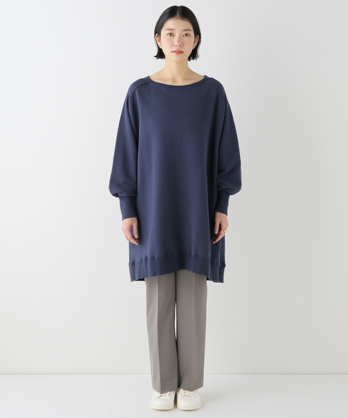 セール】ヘビー裏毛チュニックワンピース（Tシャツ/カットソー