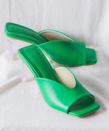 OLUPIC | OLUPIC/【WEB限定】オープンスクエアトゥクリアヒールサンダル(サンダル)