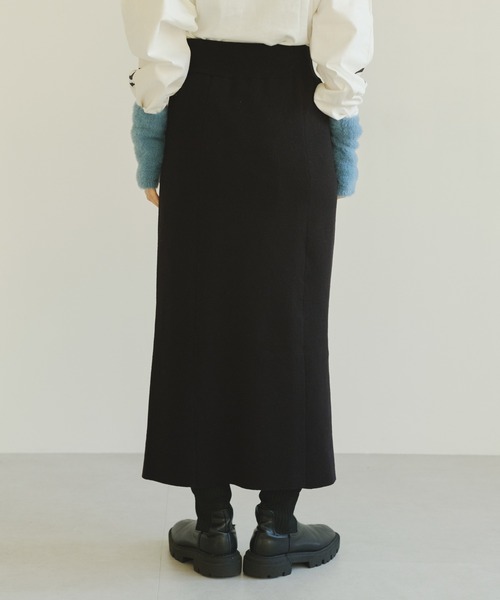 Kastane（カスタネ）の「ミラノリブスカート（スカート・レディース・ブラック/ブルー/アイボリー・FREE）」の11枚目の写真