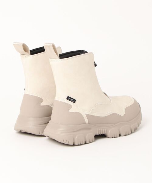 SHAKA(シャカ)の「(SHAKA)フロントジップブーツ(ブーツ・レディース・ブラック/ホワイト・23/24.0/25.0)」の3枚目の写真