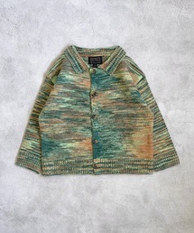 BIG FIELD | 【おうちで洗えるニット】エリ付きMIXニットカーディガン（kids/XS～LL）(カーディガン/ボレロ)