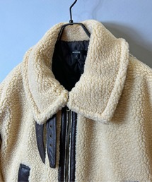 JACKROSE ボアブルゾン JACKROSE（ジャックローズ）の「シープボア B-3 パイピング ボア