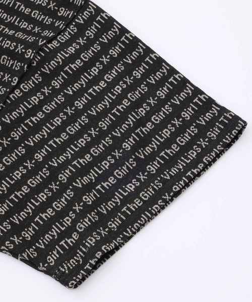 X-girl（エックスガール）の「JACQUARD S/S TOP（Tシャツ/カットソー・レディース・ブラック/ホワイト/イエロー・S/M）」の13枚目の写真