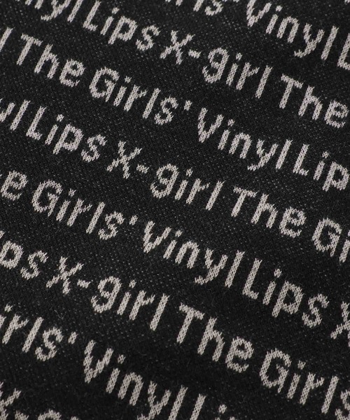 X-girl（エックスガール）の「JACQUARD S/S TOP（Tシャツ/カットソー・レディース・ブラック/ホワイト/イエロー・S/M）」の14枚目の写真
