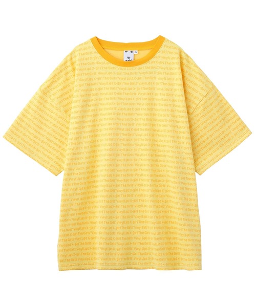 X-girl（エックスガール）の「JACQUARD S/S TOP（Tシャツ/カットソー・レディース・ブラック/ホワイト/イエロー・S/M）」の17枚目の写真