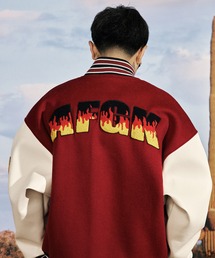 A few good kinds(AFGK)スタジャン（赤、黄） A FEW GOOD KIDS】BLOCK LOGO STADIUM JACKET | OUR BRAND,A FEW