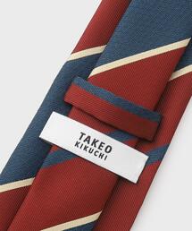 TAKEO KIKUCHI 菱紋オルタネイトストライプシルクネクタイ 日本製新品 TAKEO KIKUCHI（タケオキクチ） ネクタイ 日本製 シルク100％ 日本製