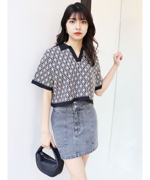 MURUA(ムルーア)の「ハーフムーンハンドルバッグ(ハンドバッグ・レディース・ホワイト/ブラック・FREE)」の19枚目の写真