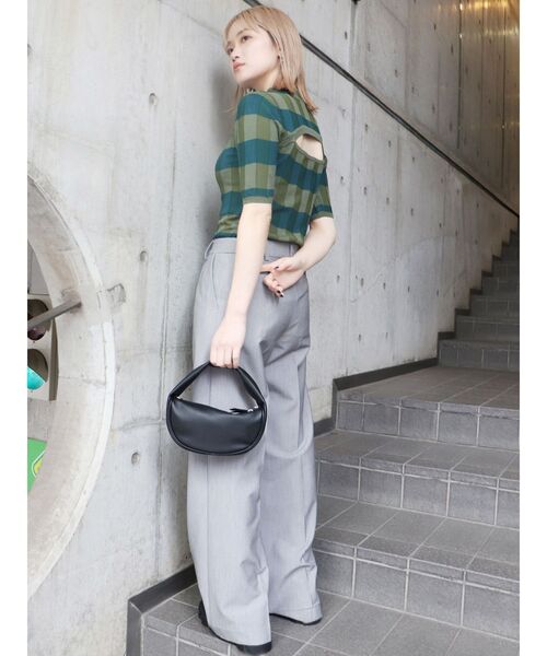 MURUA(ムルーア)の「ハーフムーンハンドルバッグ(ハンドバッグ・レディース・ホワイト/ブラック・FREE)」の16枚目の写真