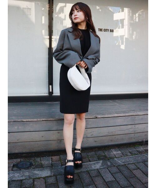 MURUA(ムルーア)の「ハーフムーンハンドルバッグ(ハンドバッグ・レディース・ホワイト/ブラック・FREE)」の11枚目の写真