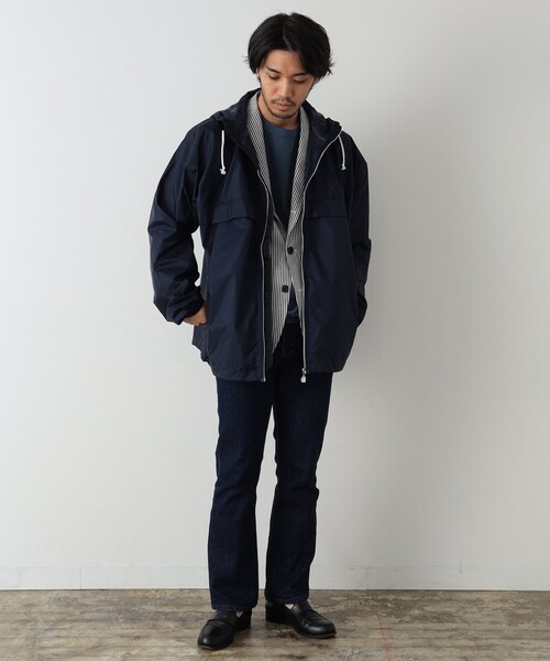 BEAMS F(ビームスエフ)の「K・WAY × BEAMS F / 別注 フーデッドブルゾン(ブルゾン・メンズ・ベージュ/ネイビー/ロイヤルブルー・L/S/M)」の21枚目の写真