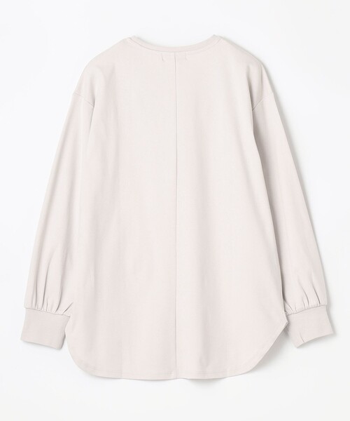 ANY(エニィ)の「【洗濯機可・UVケア】ビューティベーシックロングTシャツ(Tシャツ/カットソー・レディース・アイボリー系/ベージュ系/ライトイエロー系/グレー系・F)」の9枚目の写真