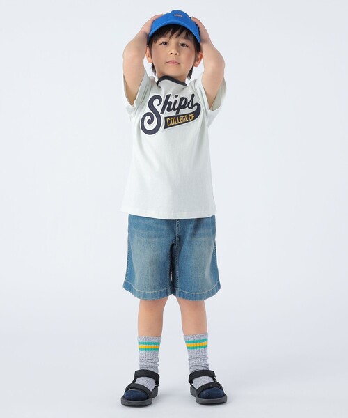 Russell Athletic（ラッセルアスレティック）の「【SHIPS KIDS別注】RUSSELL ATHLETIC:100～160cm / TEE（Tシャツ/カットソー・キッズ・ナチュラル/ネイビー/ラベンダー・100/110/120/130/S/145/M/160）」の5枚目の写真